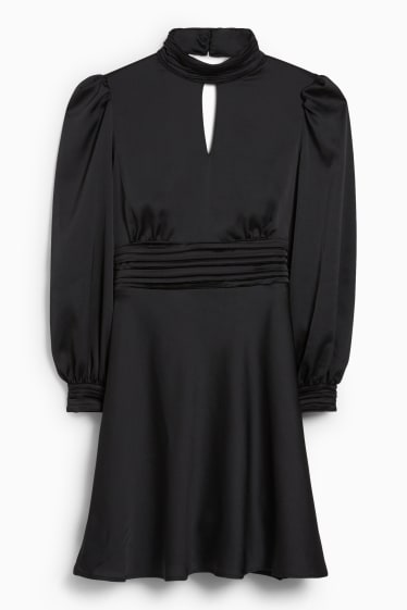 Dames - Fit & flare-jurk - zwart