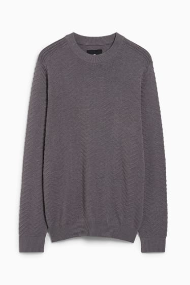 Herren - Pullover - dunkelgrau