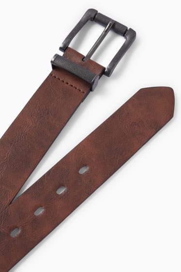 Home - Cinturó - imitació de pell - marró