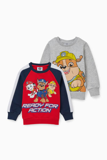 Kinder Jungen - Multipack 2er - Paw Patrol - Sweatshirt - hellgrau-melange