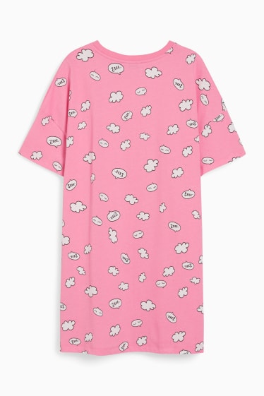 Dames - CLOCKHOUSE - nachthemd - met patroon - fuchsiarood