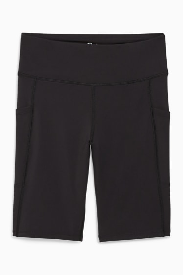 Femei - Pantaloni de ciclism - Compressive - negru