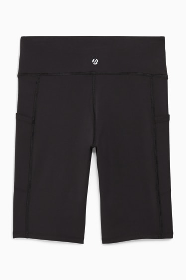 Donna - Pantaloni stile ciclista - a compressione - nero