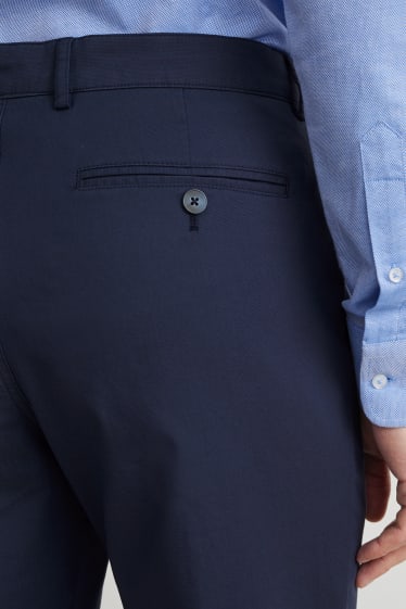 Mężczyźni - Spodnie materiałowe - regular fit - ciemnoniebieski
