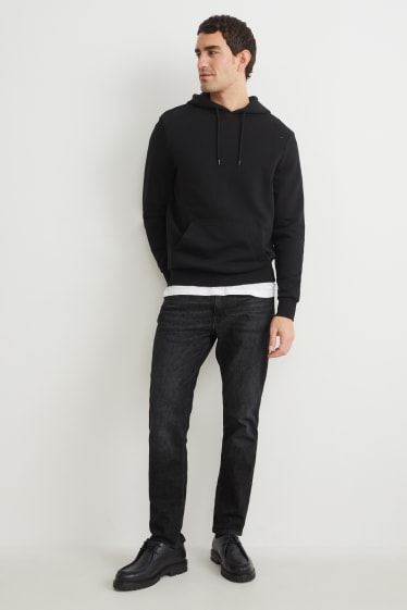 Uomo - Tapered jeans con fibre di canapa - LYCRA® - nero