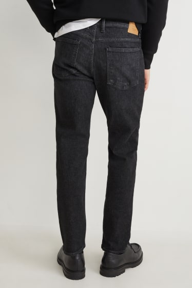 Uomo - Tapered jeans con fibre di canapa - LYCRA® - nero