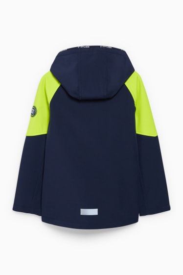 Children - Softshell jacket with hood - dark blue