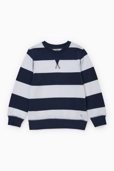 Children - Sweatshirt - striped - dark blue