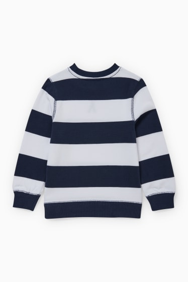 Kinderen - Sweatshirt - gestreept - donkerblauw