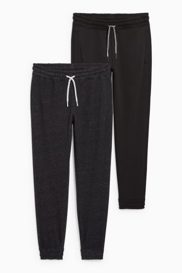 Enfants - Lot de 2 - pantalon de jogging - noir