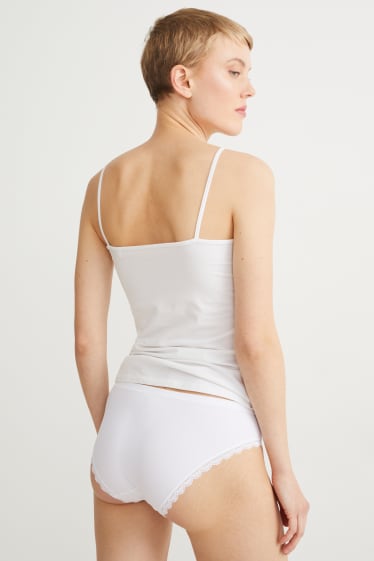 Damen - Multipack 2er - Umstands-Slip - weiß / grau