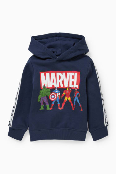 Bambini - Marvel - felpa con cappuccio - blu scuro