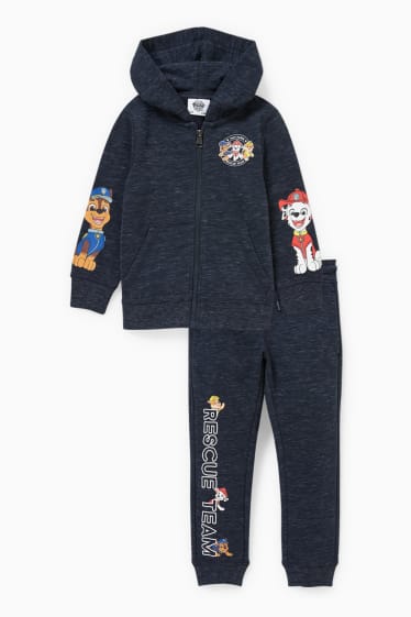 Enfants - Pat’ Patrouille - ensemble - sweat à capuche et pantalon de jogging - 2 pièces - bleu foncé