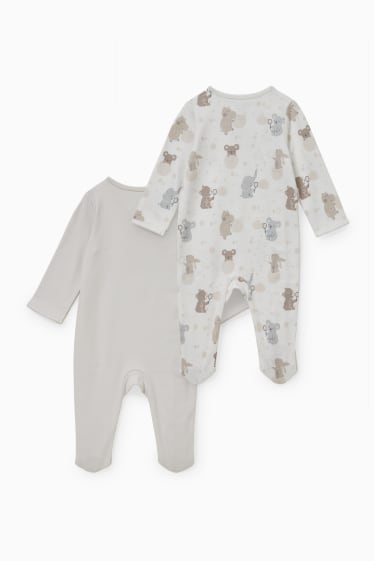 Bébés - Lot de 3 - pyjamas bébé - blanc