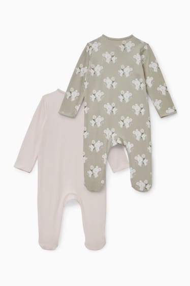 Bebeluși - Multipack 2 buc. - pijama salopetă bebeluși - roz