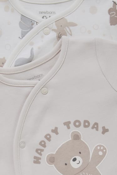 Unisexe - Lot de 3 - pyjamas bébé - blanc