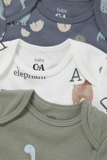 Bébés - Lot de 3 - body pour bébé - blanc / gris