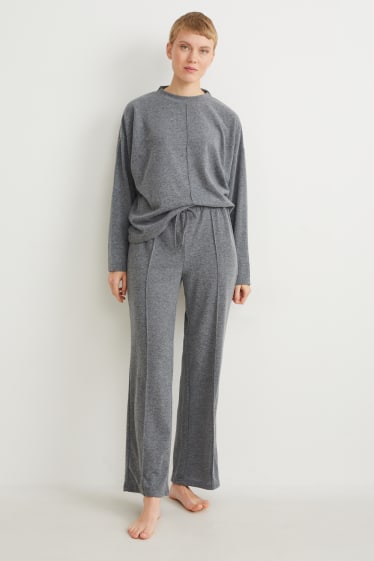 Femmes - Pyjama - gris chiné