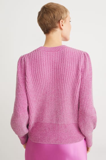 Femmes - Pullover en chenille - violet clair