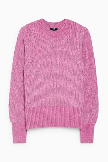 Femmes - Pullover en chenille - violet clair