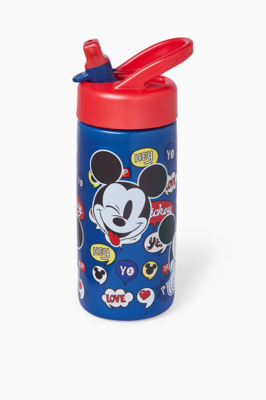 Kinder Jungen - Micky Maus - Trinkflasche - 420 ml - dunkelblau