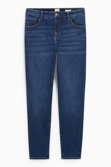 Damen - Skinny Jeans - Mid Waist - LYCRA® - jeansblau