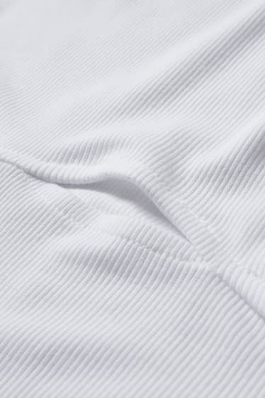 Dona - CLOCKHOUSE - samarreta crop de màniga llarga - blanc
