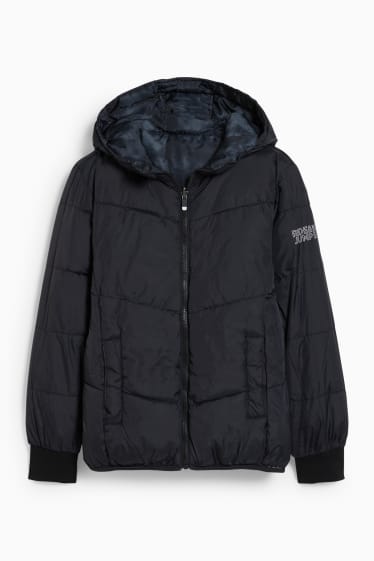 Kinder Jungen - Wendejacke - schwarz