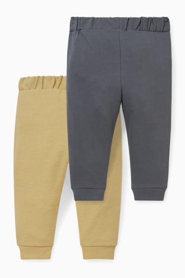 Bébés garçons - Lot de 2 - pantalons de jogging pour bébé - gris