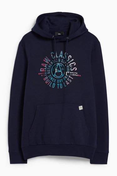 Men - Hoodie - dark blue