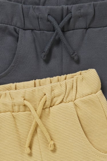 Miminka - Multipack 2 ks - teplákové kalhoty pro miminka - šedá