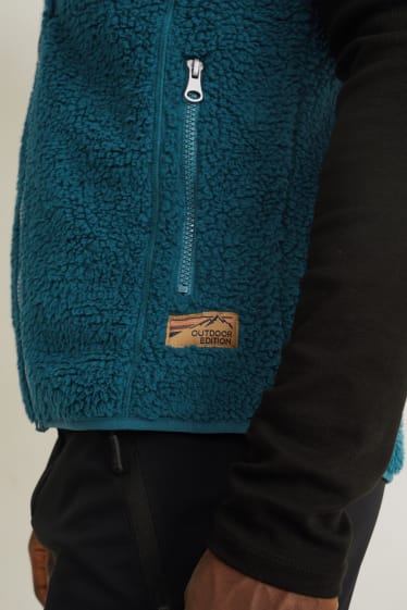 Men - Fleece gilet - THERMOLITE® - turquoise
