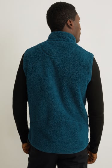 Men - Fleece gilet - THERMOLITE® - turquoise