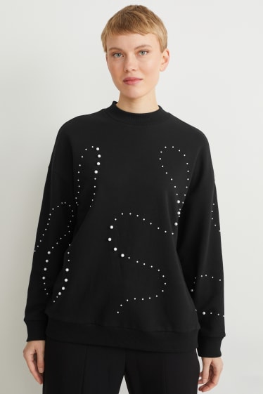 Dames - Sweatshirt - zwart