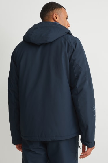 Men - Ski jacket with hood - dark blue