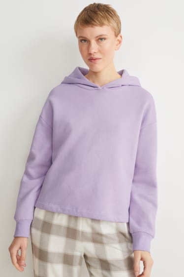 Mujer - Sudadera con capucha  - violeta claro