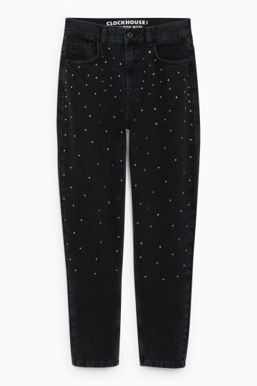 Women - CLOCKHOUSE - mom jeans - high waist - black