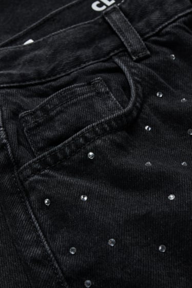 Women - CLOCKHOUSE - mom jeans - high waist - black