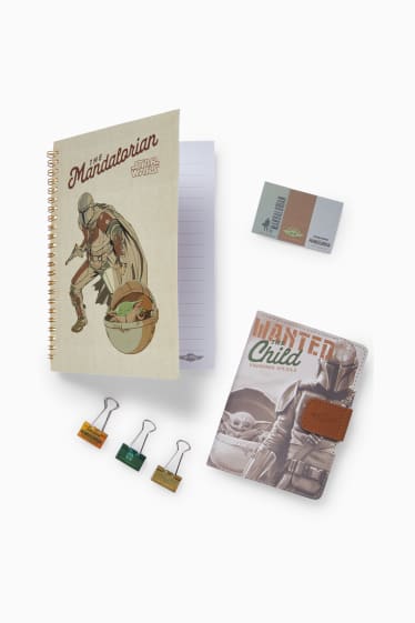 Hombre - Star Wars: The Mandalorian - set de escritura - 4 piezas - multicolor