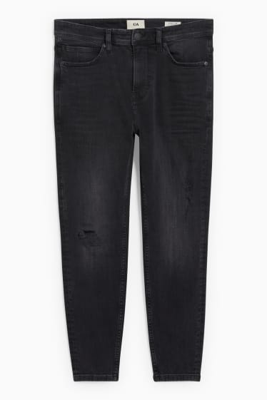 Men - Carrot jeans - LYCRA® - denim-dark gray