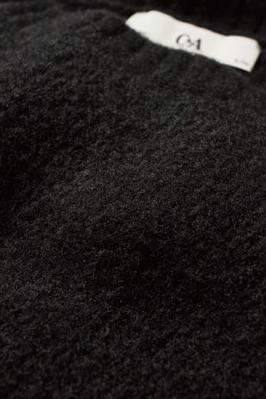 Damen - Crop Pullover - schwarz