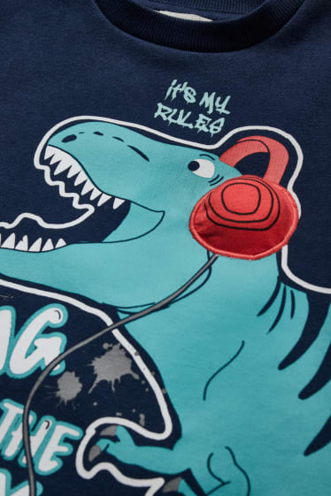 Kinder Buben - Dino - Sweatshirt - dunkelblau