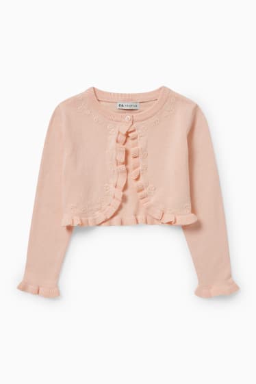 Copii - Fete - Cardigan tricotat - piersică