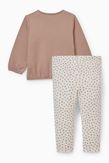 Bébés filles - Minnie Mouse - ensemble pour bébé - 2 pièces - marron clair