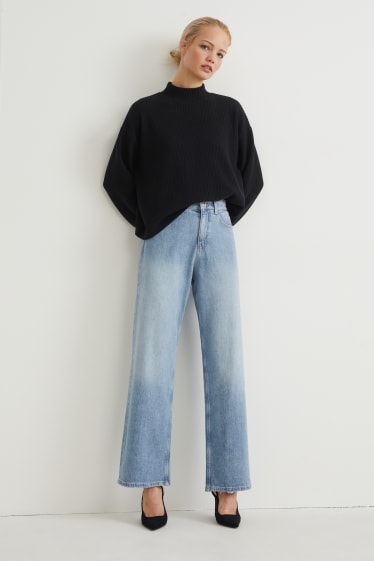 Mujer - Relaxed jeans - high waist - LYCRA® - vaqueros - azul claro