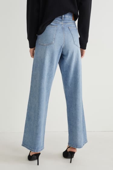 Mujer - Relaxed jeans - high waist - LYCRA® - vaqueros - azul claro