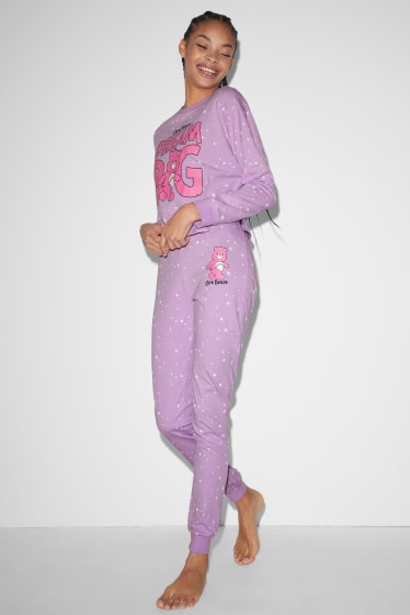 Nastolatki - CLOCKHOUSE - spodnie od piżamy - Troskliwe Misie - jasnofioletowy