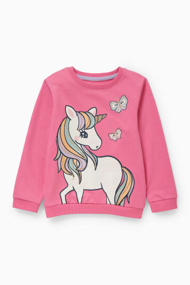 Kinder - Einhorn - Sweatshirt - pink