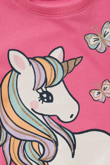 Enfants filles - Licorne - sweat - rose