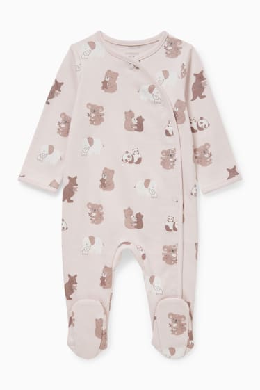 Babys - Newbornset - 3-delig - wit / roze